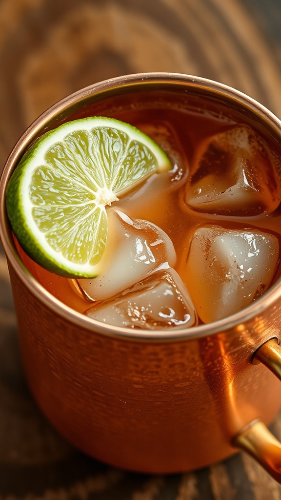 stir bourbon with ginger beer