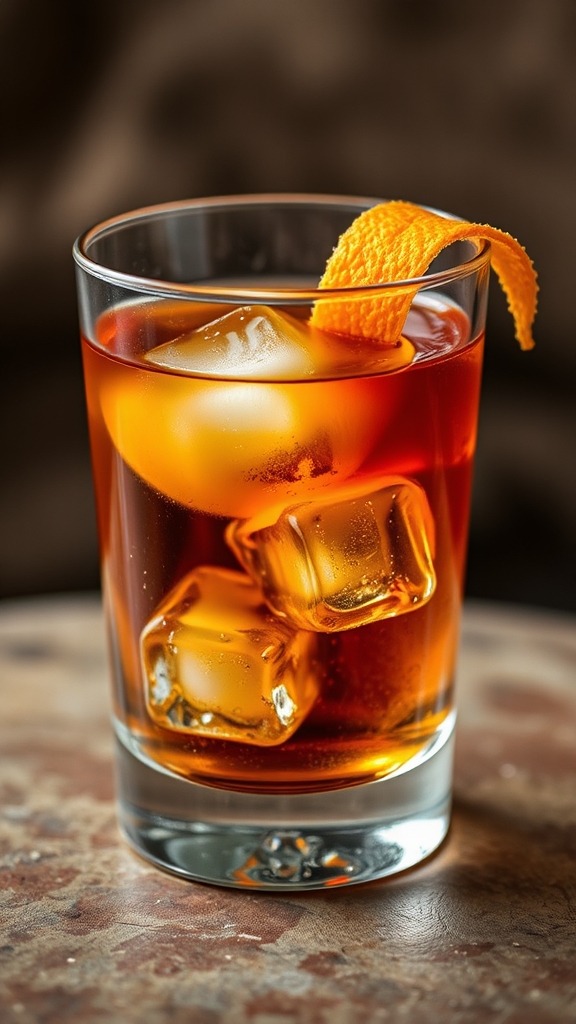 stir cognac with amaretto