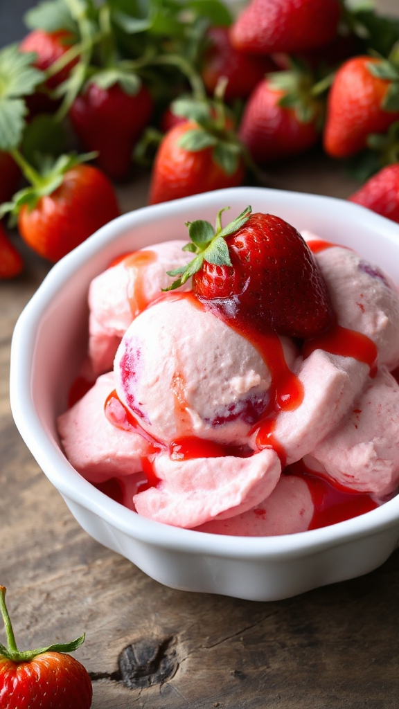 strawberry frozen yogurt california