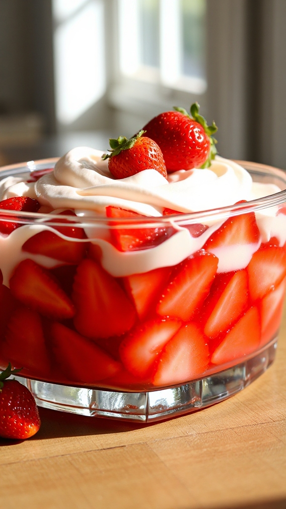 strawberry gelatin creamy iowa