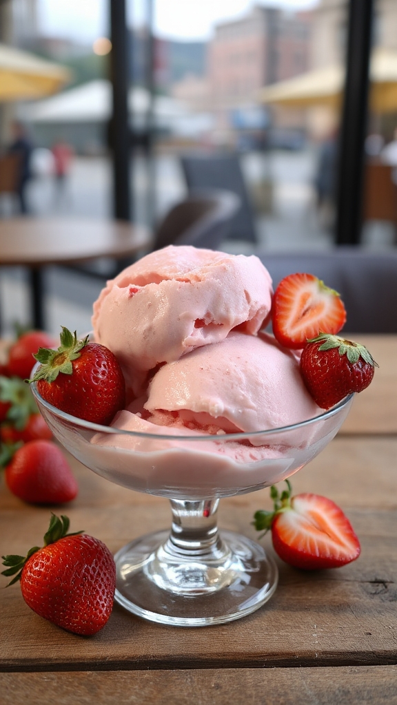 strawberry gelato new york creamy