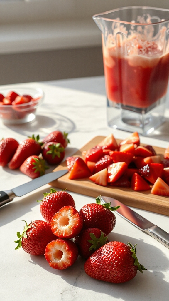 strawberry puree dicing essentials