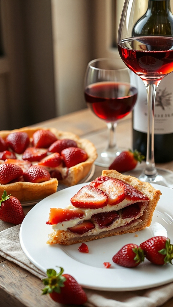 strawberry wine cheese combos