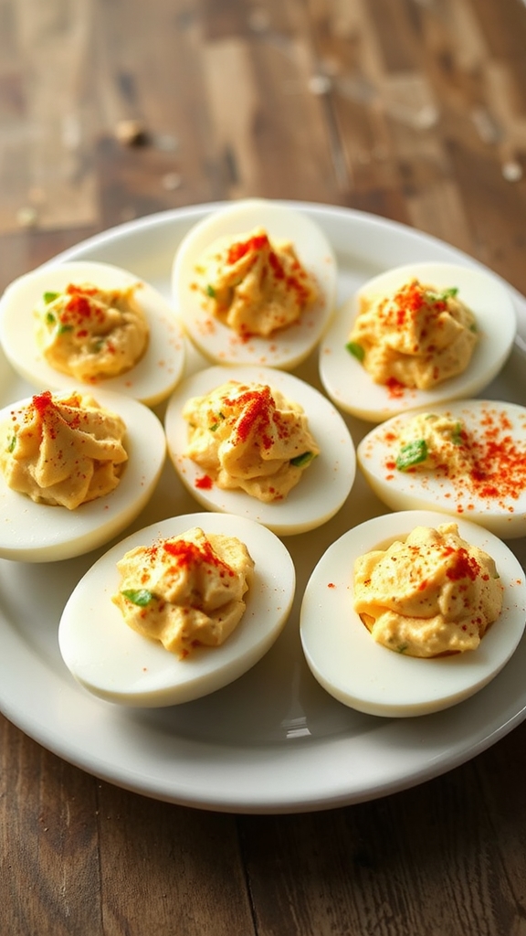 stuff eggs with crabmeat