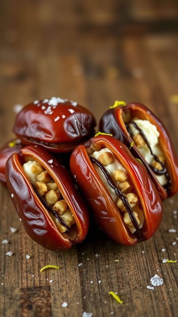stuffed dates with hazelnuts