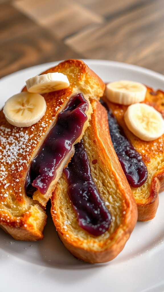 stuffed ube french toast