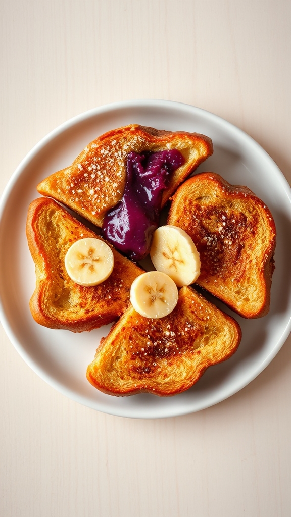 stuffed ube halaya toast