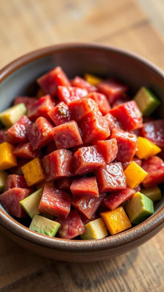 substitute tuna add mango