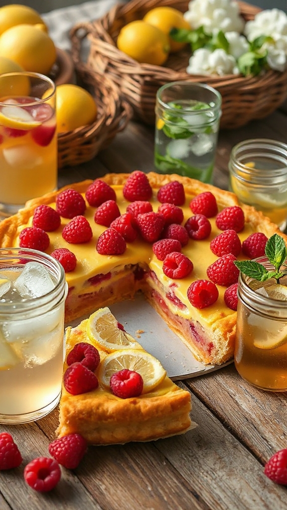 summer raspberry lemonade pairings