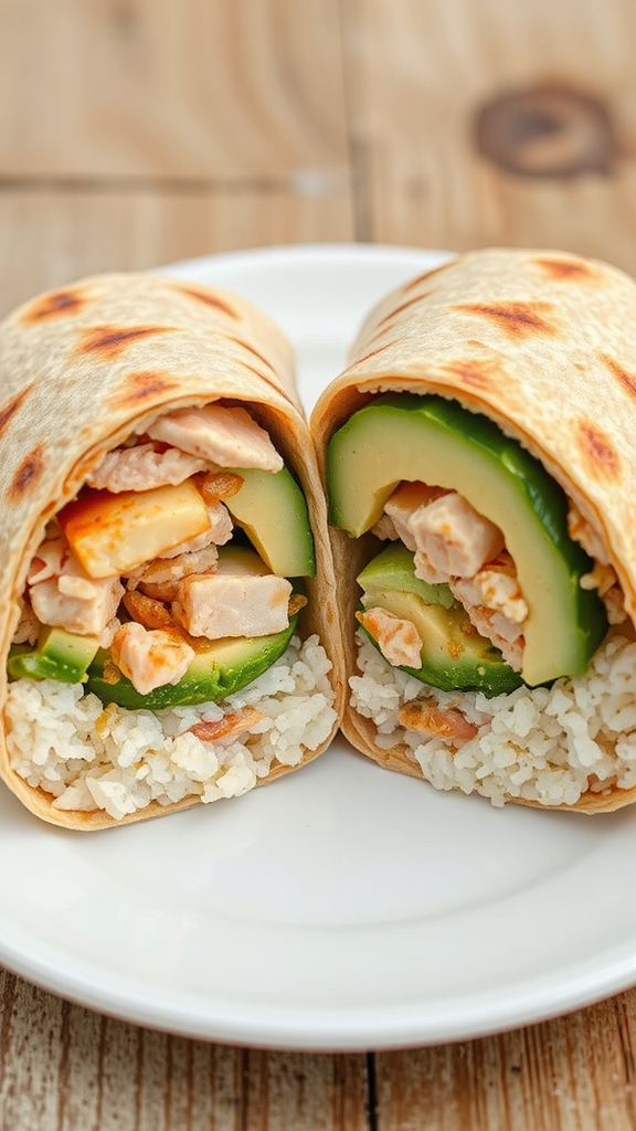 sushi style crab burrito fusion