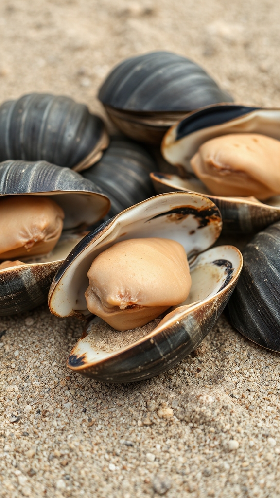 sustainable fresh clam harvesting