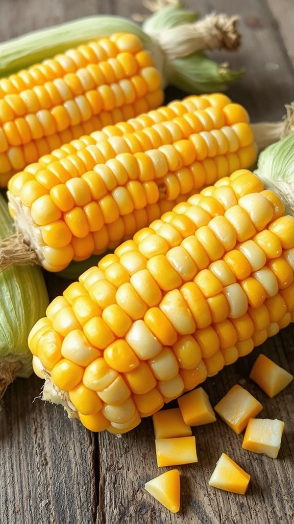 sweet corn enhances clam bake