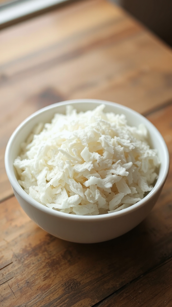 sweetened coconut enhances desserts