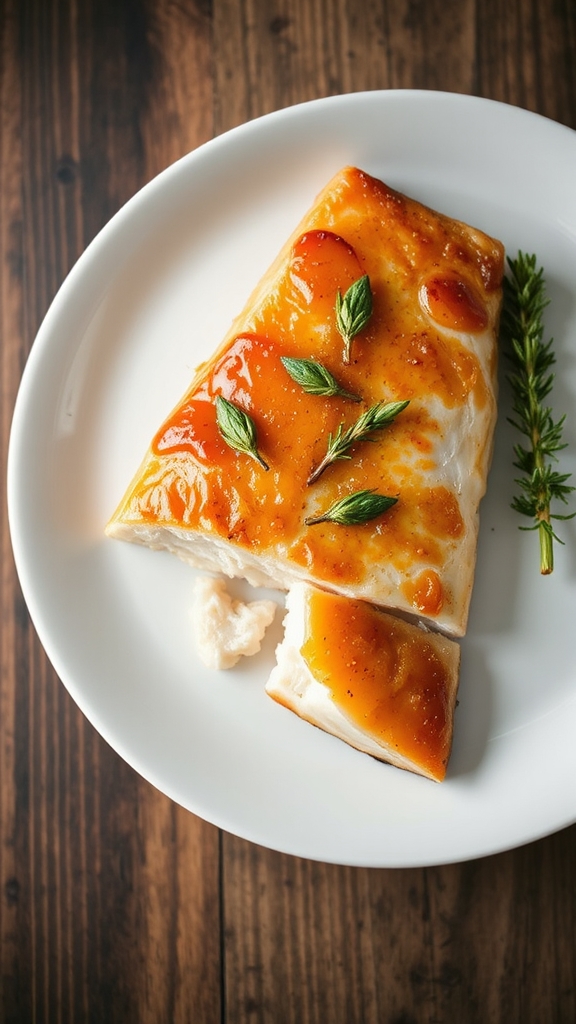 tangy balsamic halibut glaze