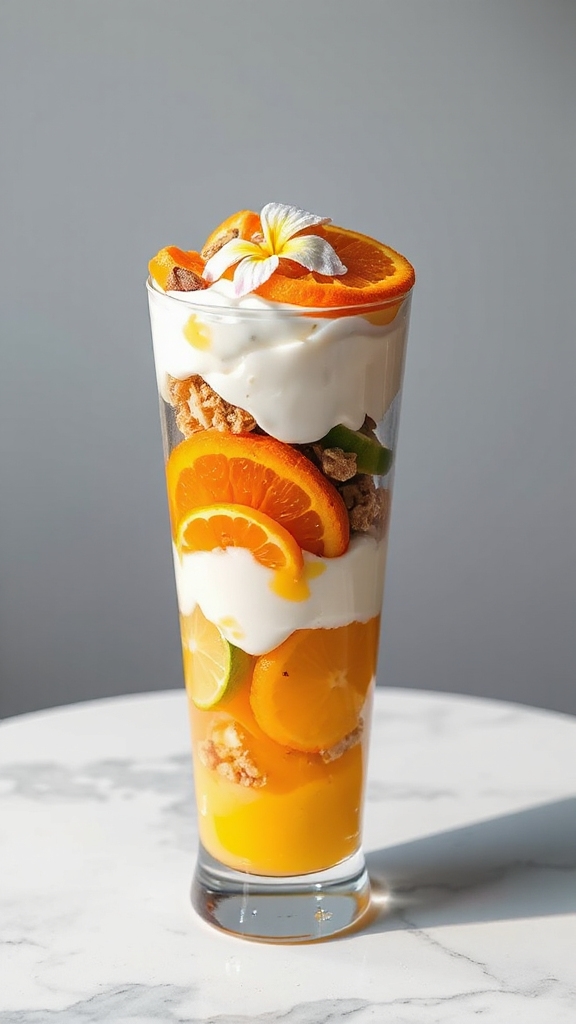 tangy exotic citrus parfaits