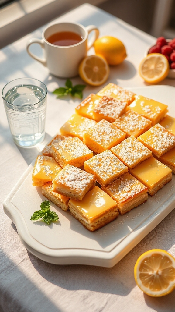 tangy garnished lemon pairings