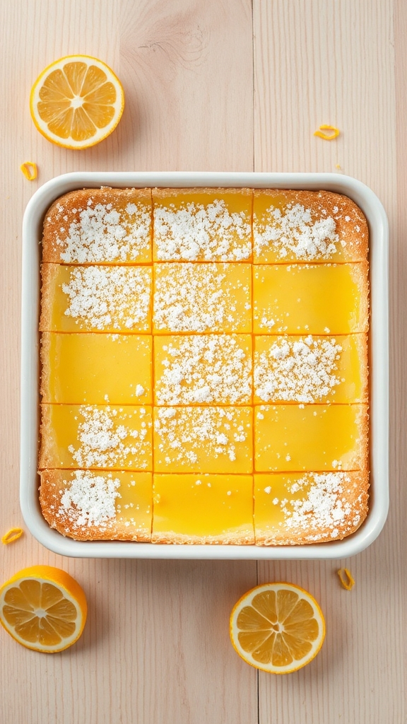 tangy sweet lemon bars