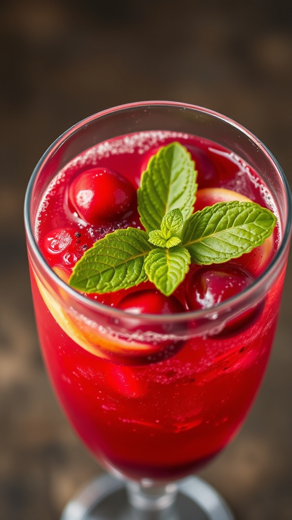 tart cranberry ginger bubbly