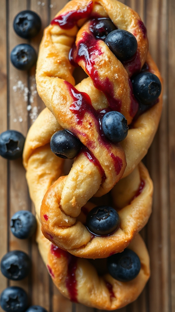 tart foraged blueberry twists