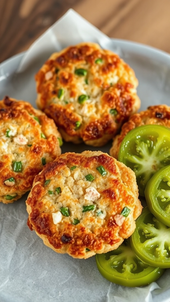 tart green tomato slices