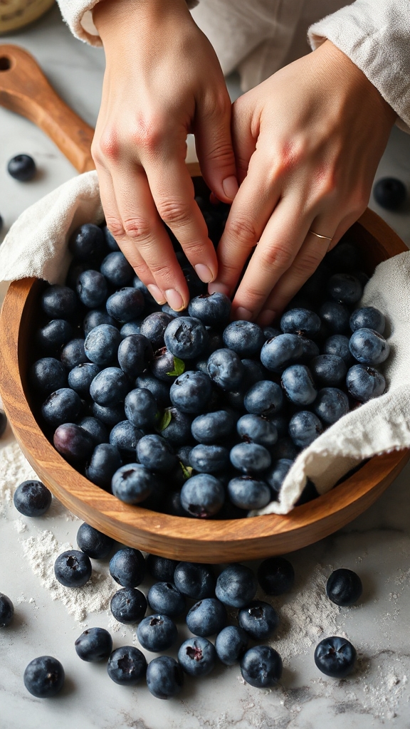 tart intense wild blueberries