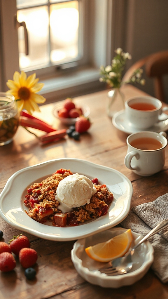 tart rhubarb flavor pairings
