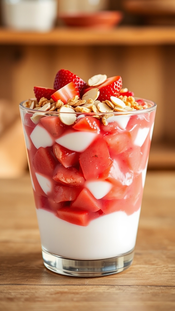 tart rhubarb yogurt compote