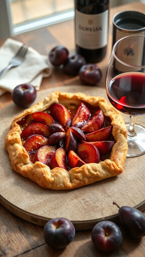 tart sweet plum wine harmony
