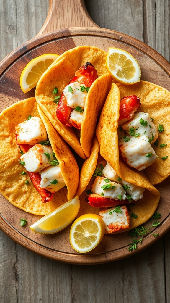 tasty lobster roll tacos