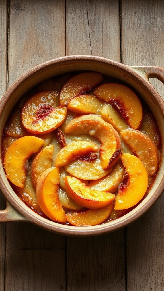 tennessee peach pudding dessert