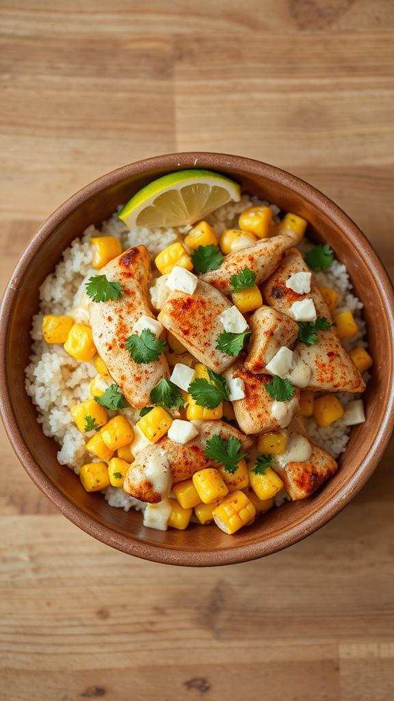 tex mex street corn chicken