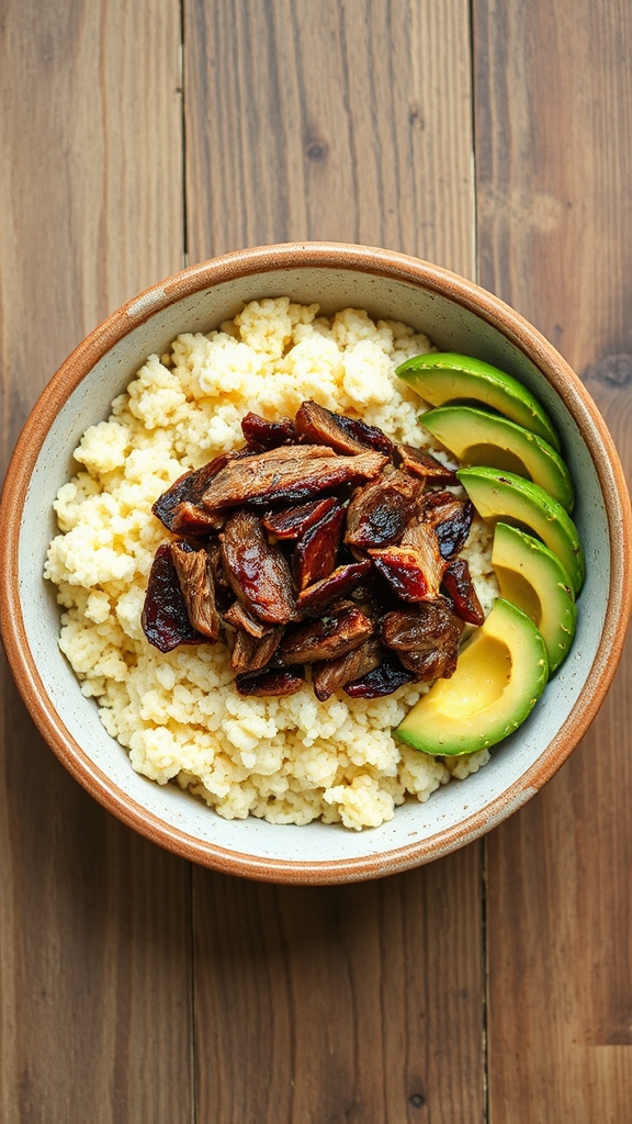 texas cauliflower rice bowl
