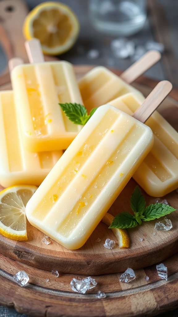 texas frozen lemonade popsicles