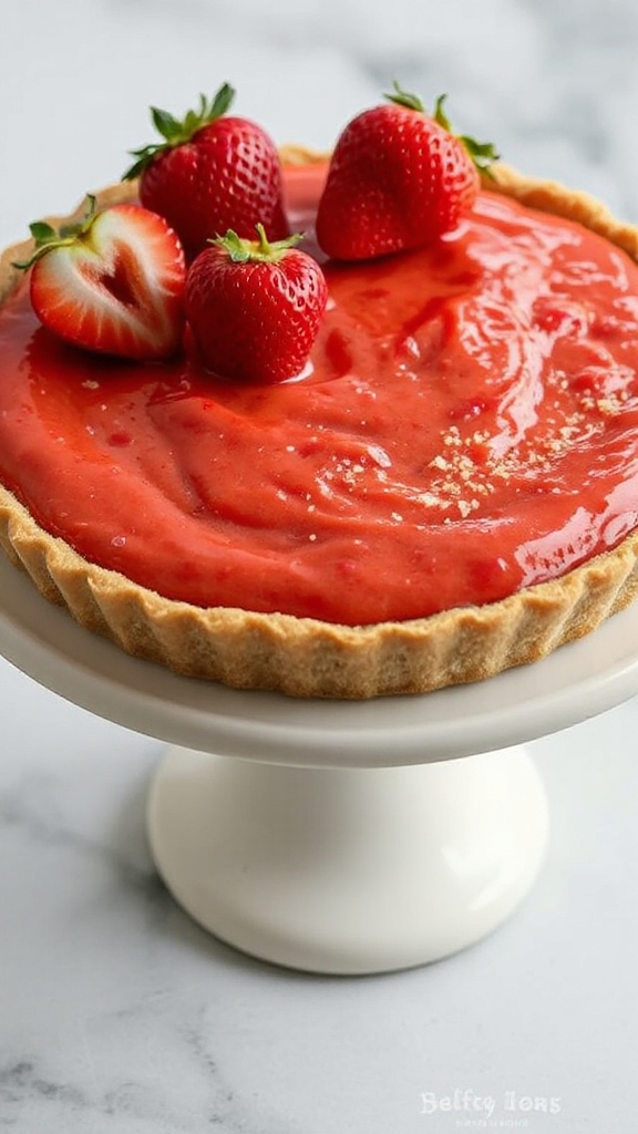 texas strawberry no bake chilled