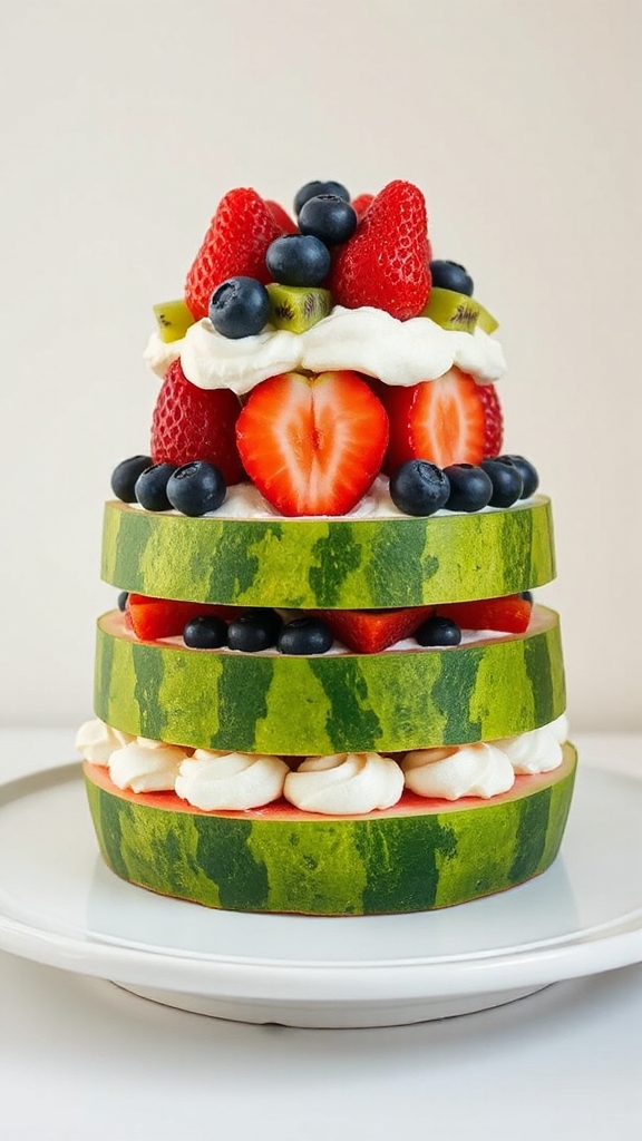 texas watermelon whipped cream cake