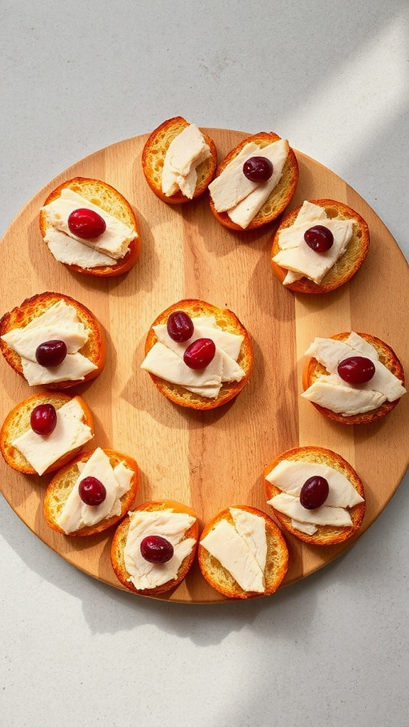 thanksgiving turkey cranberry bites