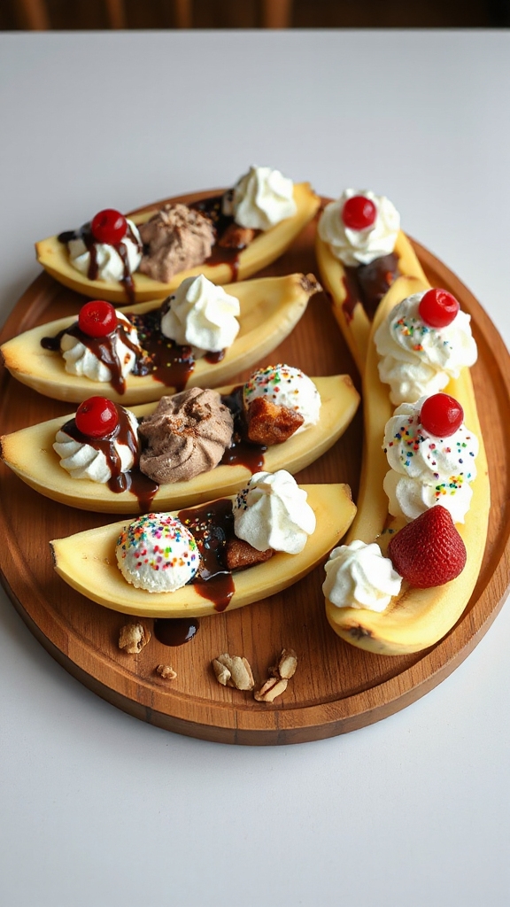 themed custom exotic sundaes