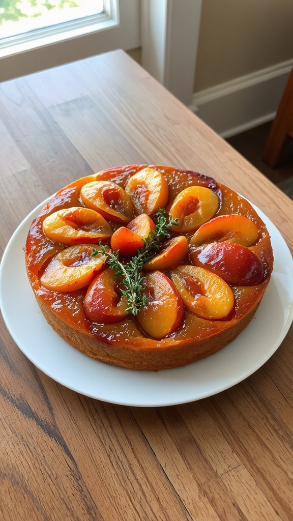 thyme enhances dessert presentation