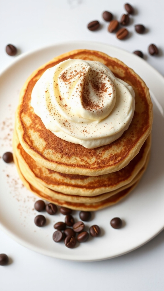 tiramisu pancakes with mascarpone