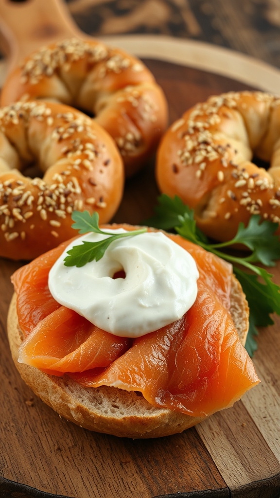 toast bagels with variations