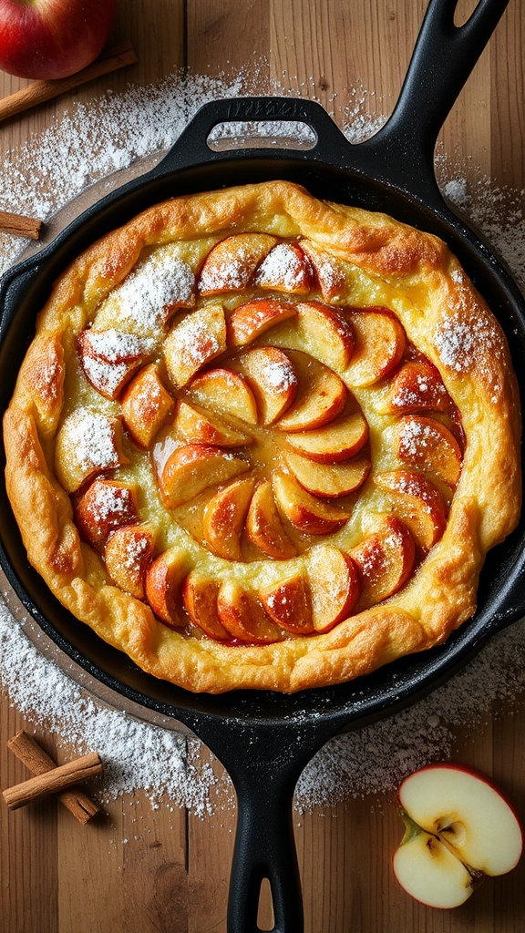 traditional german apple pancake