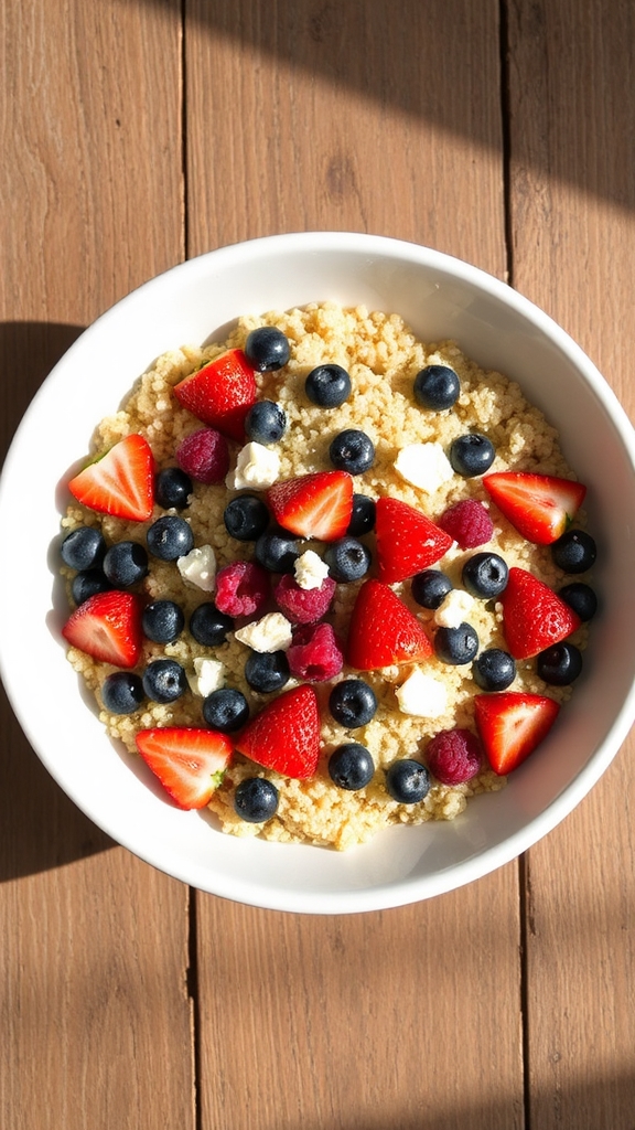 triple berry quinoa salad