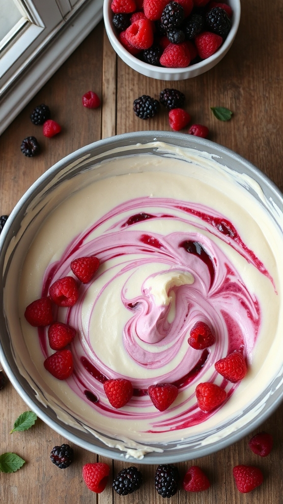 tropical berry swirl variations