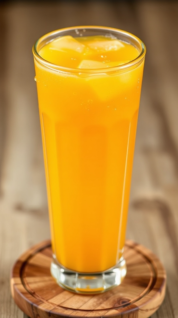 tropical pineapple juice splash