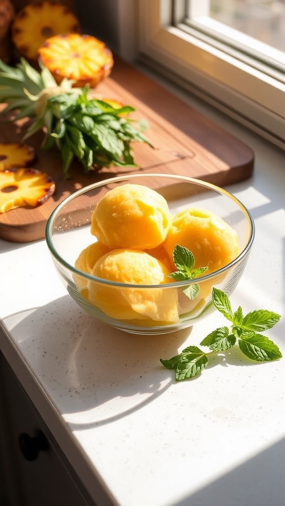 tropical sorbets for summer