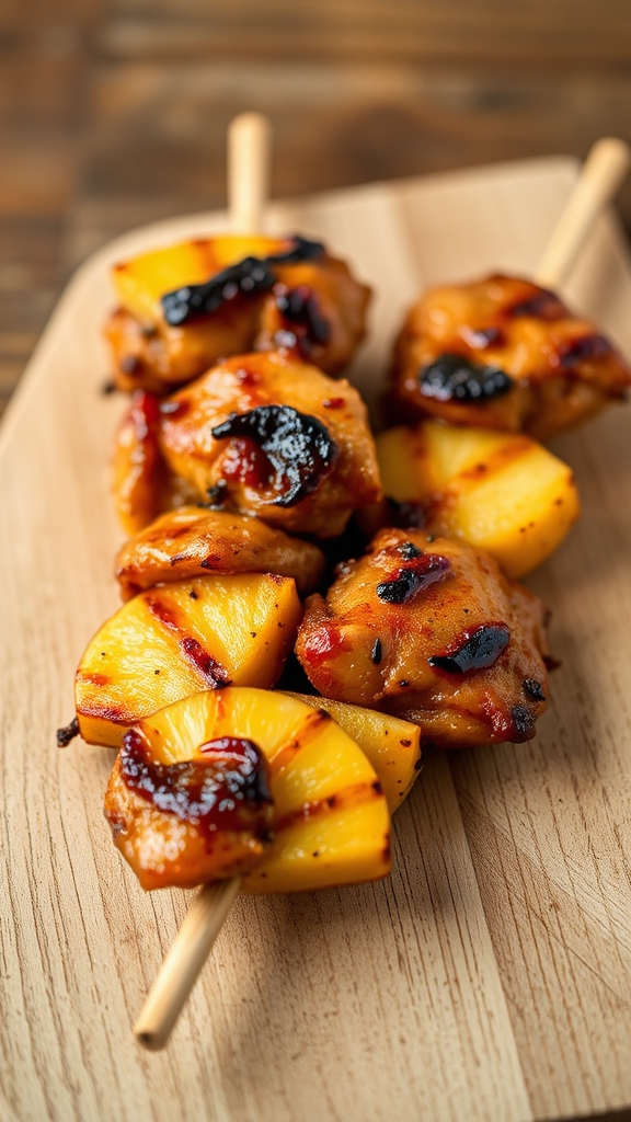 tropical sweet garlic skewers