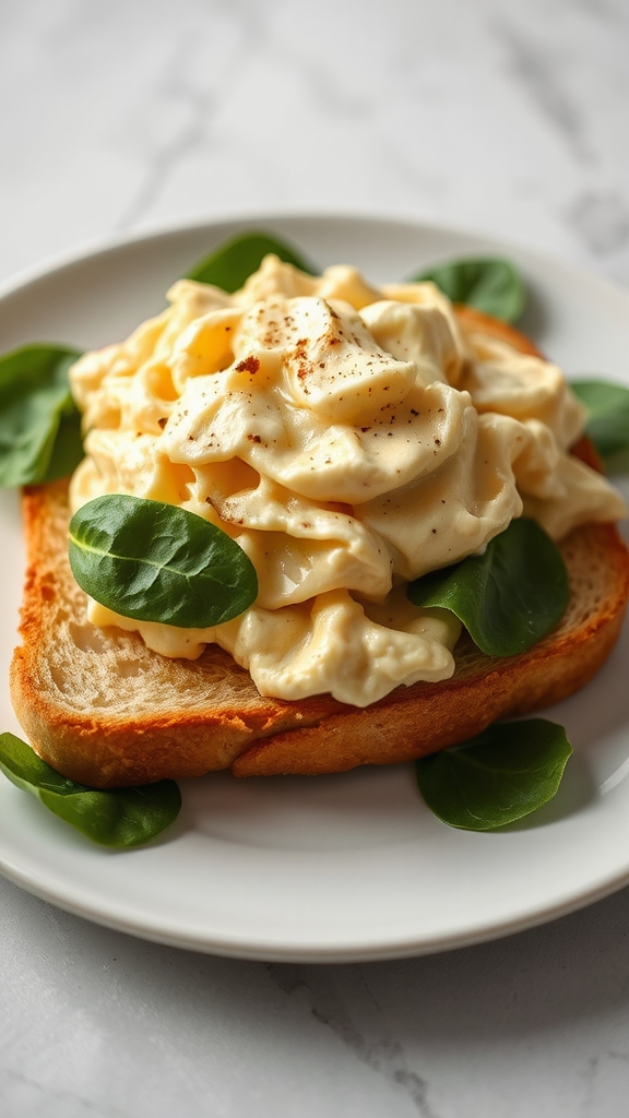 truffle eggs on brioche