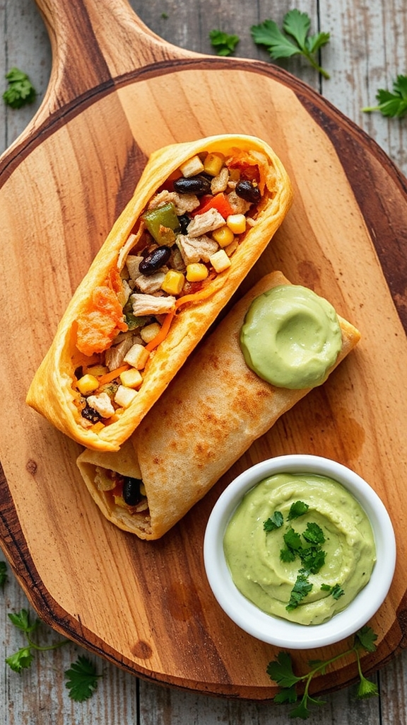 tucson chimichanga with avocado