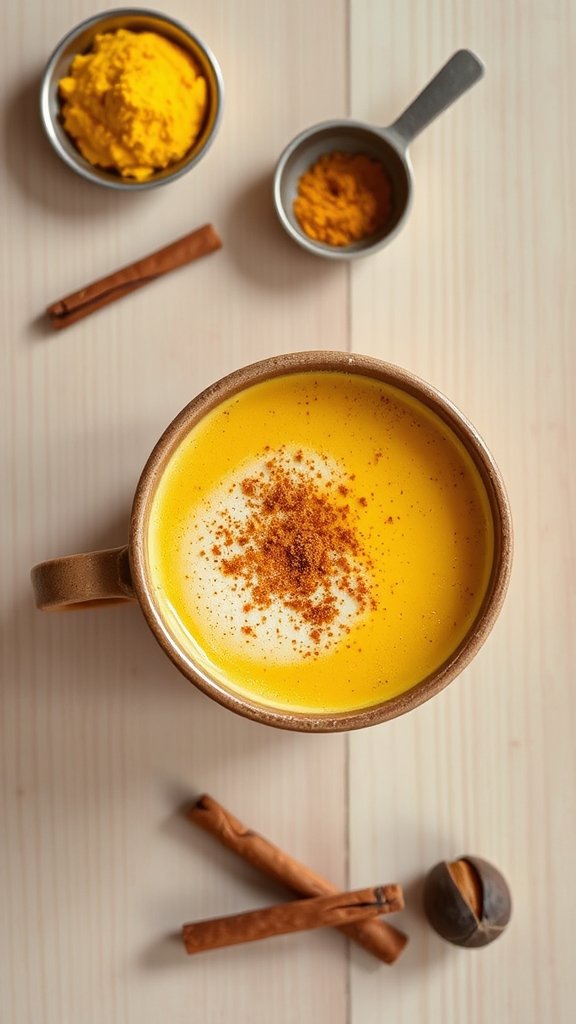 turmeric golden milk latte