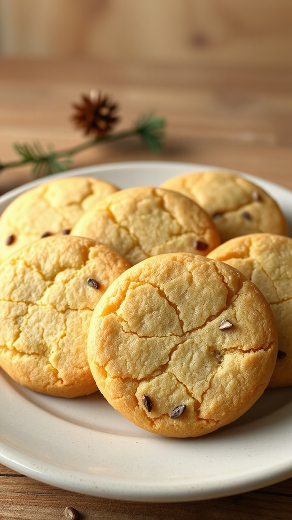 twisted biscochitos with garlic